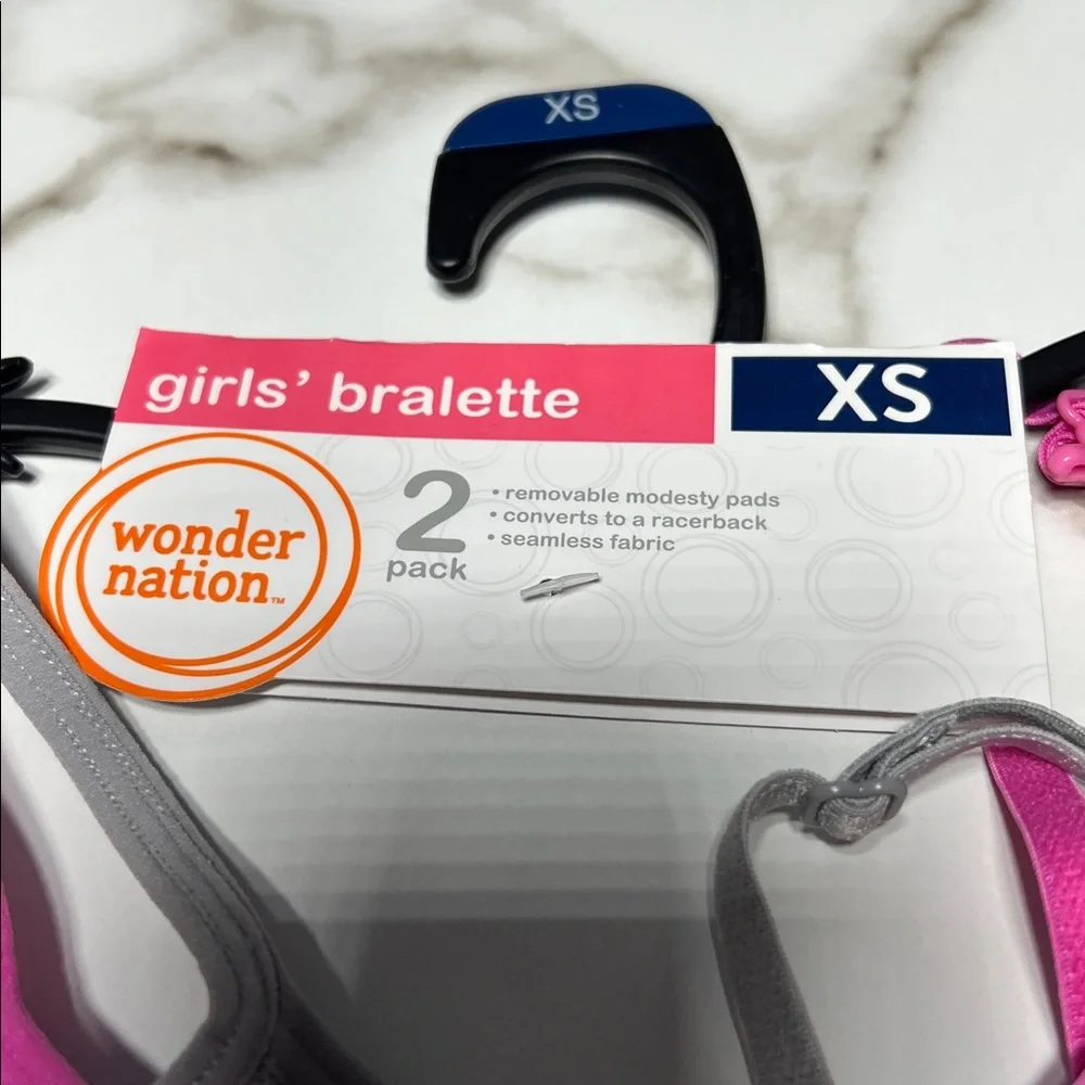 Justice & Wonder Nation girls bras size XS